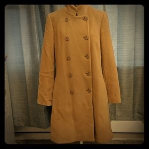 J crew camel/tan wool coat